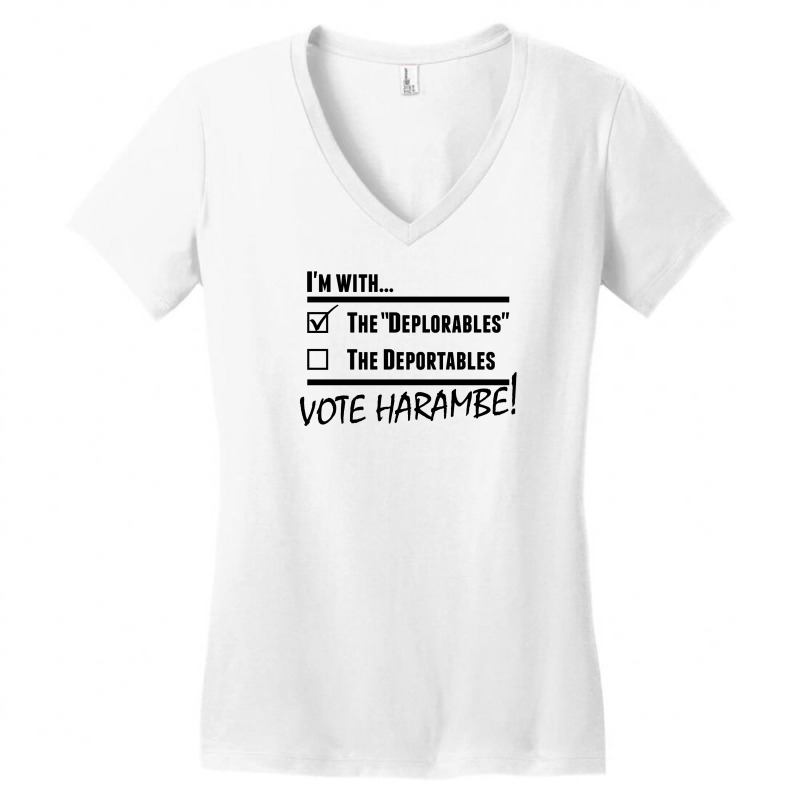 Harambe Deplorables Women's V-neck T-shirt | Artistshot