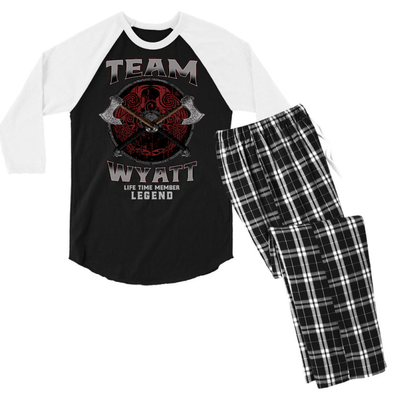 Wyatt - Life Time Member Legend Men's 3/4 Sleeve Pajama Set by laughingtuy | Artistshot