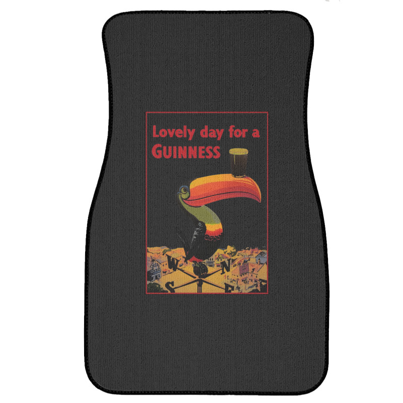 Lovely Day For A Guinness Letter Front Car Mat | Artistshot