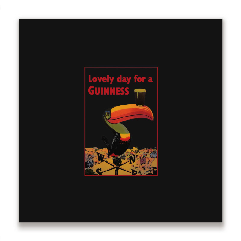 Lovely Day For A Guinness Letter Metal Print Square | Artistshot