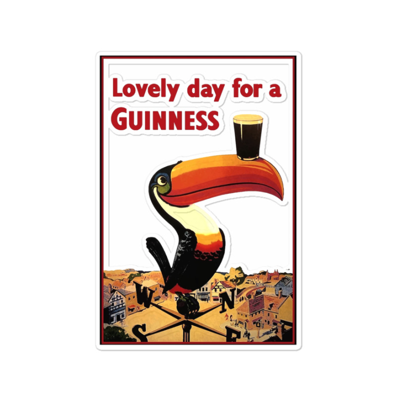 Lovely Day For A Guinness Letter Sticker | Artistshot