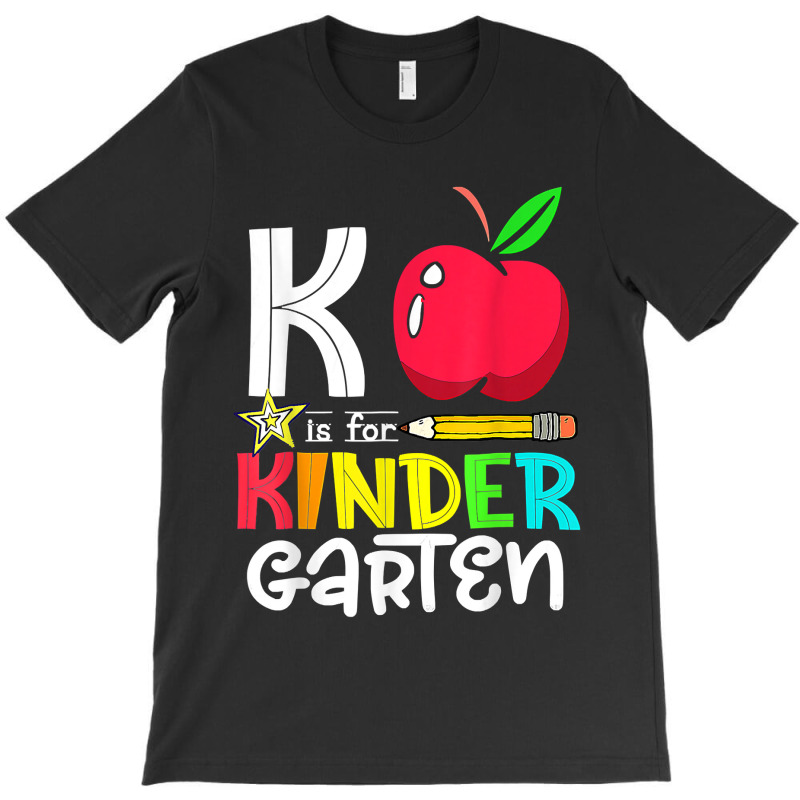 K Is For Kindergarten Apple Back To School 2022 Teacher T-shirt | Artistshot