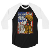 Americans Stand For The Flag To Hornor Those Who Died For It 141 3/4 Sleeve Shirt | Artistshot