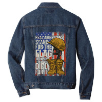 Americans Stand For The Flag To Hornor Those Who Died For It 141 Men Denim Jacket | Artistshot