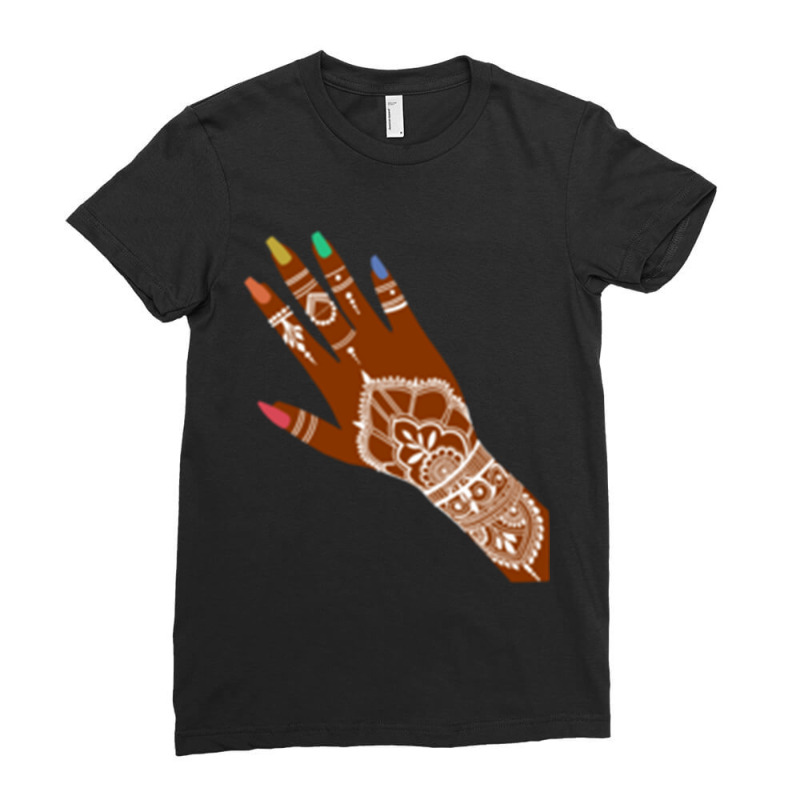 Pride Henna, Long Ladies Fitted T-Shirt by cm-arts | Artistshot