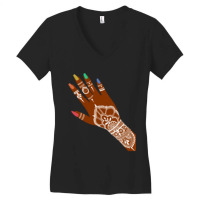 Pride Henna, Long Women's V-neck T-shirt | Artistshot