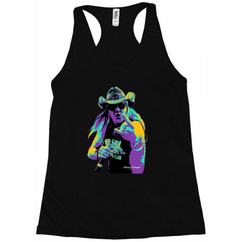 Johnny Solinger - Essential Popart Style Tributte Johnny Solinger Racerback Tank by cm-arts | Artistshot