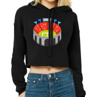 Stadium Grandstand Sport Stadium Cropped Hoodie | Artistshot