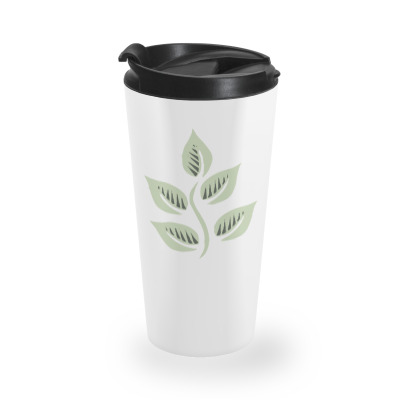 Leaf Drawing Travel Mug Designed By Myvirtualgarden