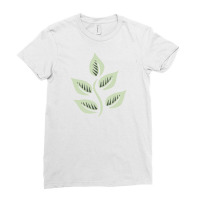 Leaf Drawing Ladies Fitted T-shirt | Artistshot