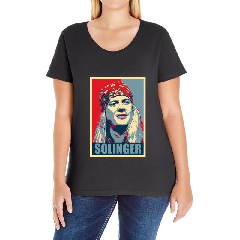 Johnny Solinger Hope Classic Classic Ladies Curvy T-Shirt by cm-arts | Artistshot