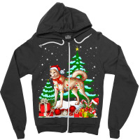 Funny Canaan Dog Christmas Xmas Cute Zipper Hoodie | Artistshot