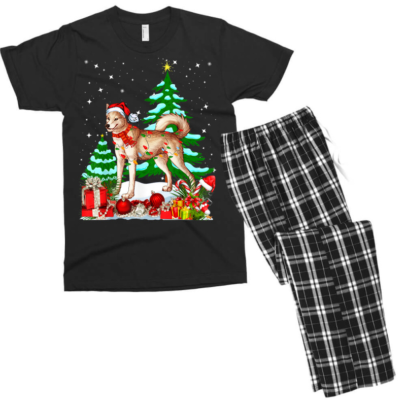 Funny Canaan Dog Christmas Xmas Cute Men's T-shirt Pajama Set by Posh | Artistshot