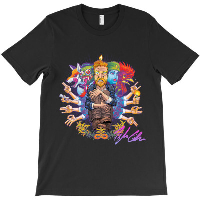 Tyler Childers With Signature T-shirt Designed By Manganto