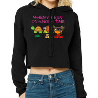 Womens When We Run On Hmong Time Cropped Hoodie | Artistshot