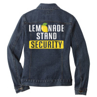 Lemonade Stand Security T Shirt Ladies Denim Jacket | Artistshot