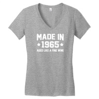 Made In 1965 Aged Like A Fine Wine Women's V-neck T-shirt | Artistshot