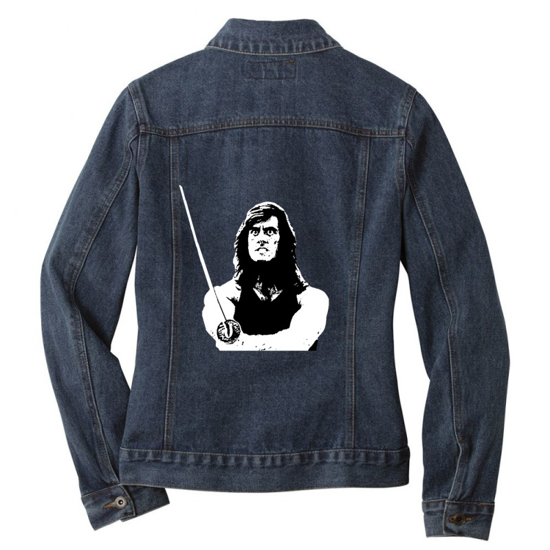 The Samurai Cop Gift Ladies Denim Jacket by jesusvega | Artistshot