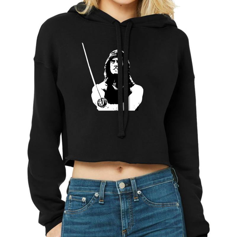 The Samurai Cop Gift Cropped Hoodie by jesusvega | Artistshot