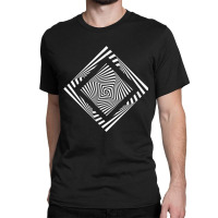 Twisted Squares Design Hypnotizing Abstract Optical Art T Shirt Classic T-shirt | Artistshot