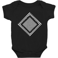 Twisted Squares Design Hypnotizing Abstract Optical Art T Shirt Baby Bodysuit | Artistshot