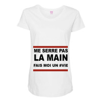 Damso Vie Citation Mosaïque Solitaire - Blanc Et Rouge  Classique Maternity Scoop Neck T-shirt | Artistshot