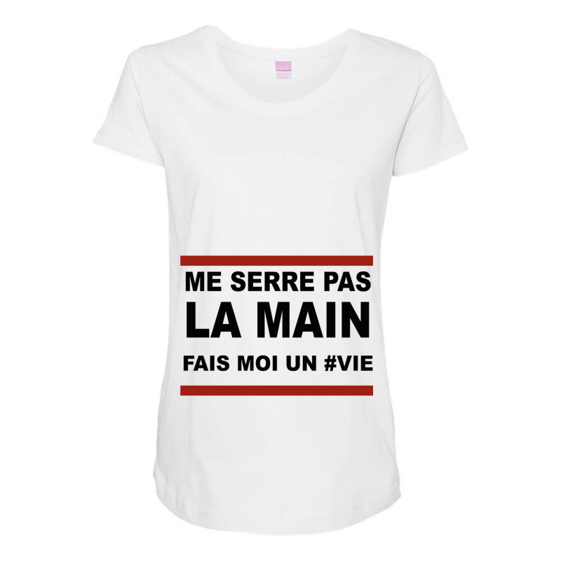 Damso Vie Citation Mosaïque Solitaire - Blanc Et Rouge  Classique Maternity Scoop Neck T-shirt by cm-arts | Artistshot