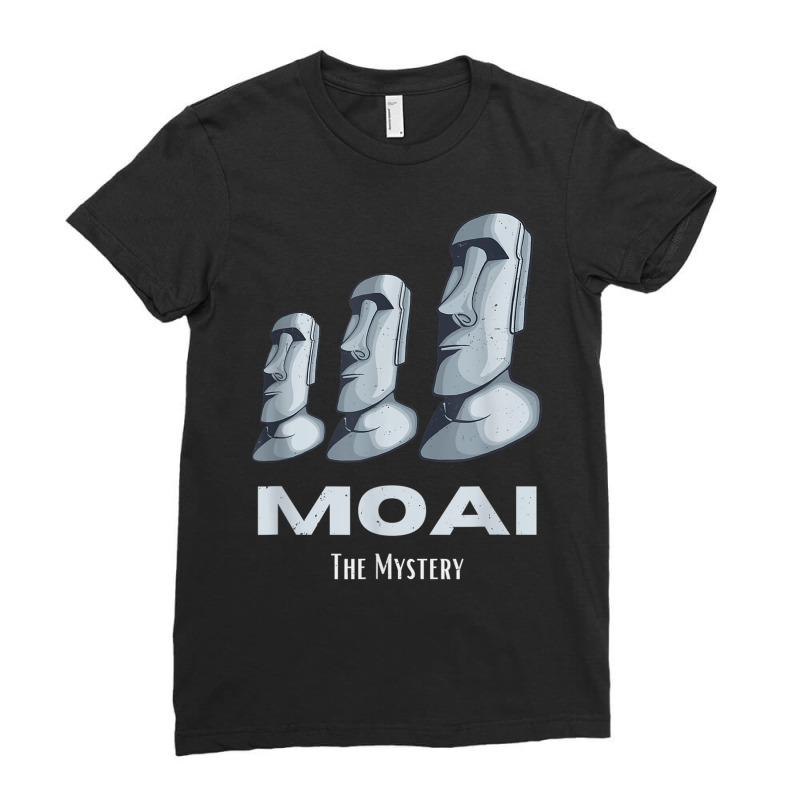 Rapa Nui Moai Easter Islands Statue Heads Mystery T Shirt Ladies Fitted T-shirt | Artistshot