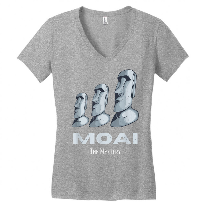 Rapa Nui Moai Easter Islands Statue Heads Mystery T Shirt Women's V-neck T-shirt | Artistshot