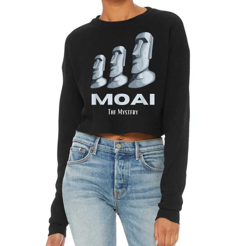 Rapa Nui Moai Easter Islands Statue Heads Mystery T Shirt Cropped Sweater | Artistshot