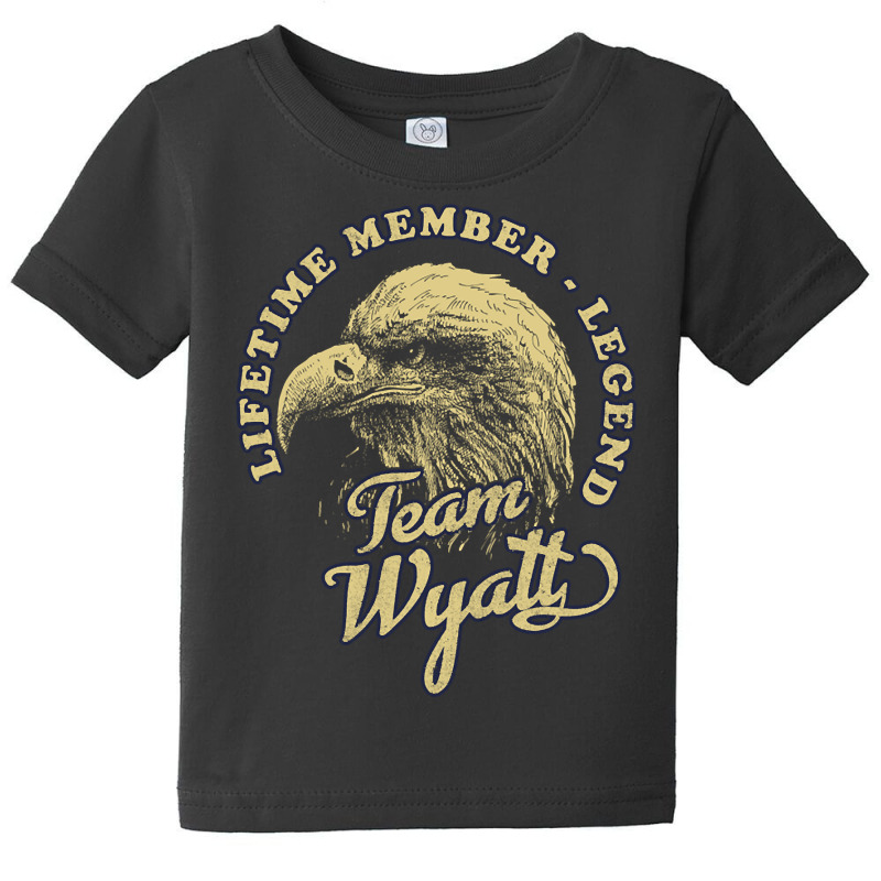 Wyatt Name - Lifetime Member Legend - Eagle Baby Tee by laughingtuy | Artistshot