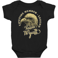 Wyatt Name - Lifetime Member Legend - Eagle Baby Bodysuit | Artistshot