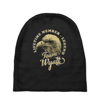 Wyatt Name - Lifetime Member Legend - Eagle Baby Beanies | Artistshot