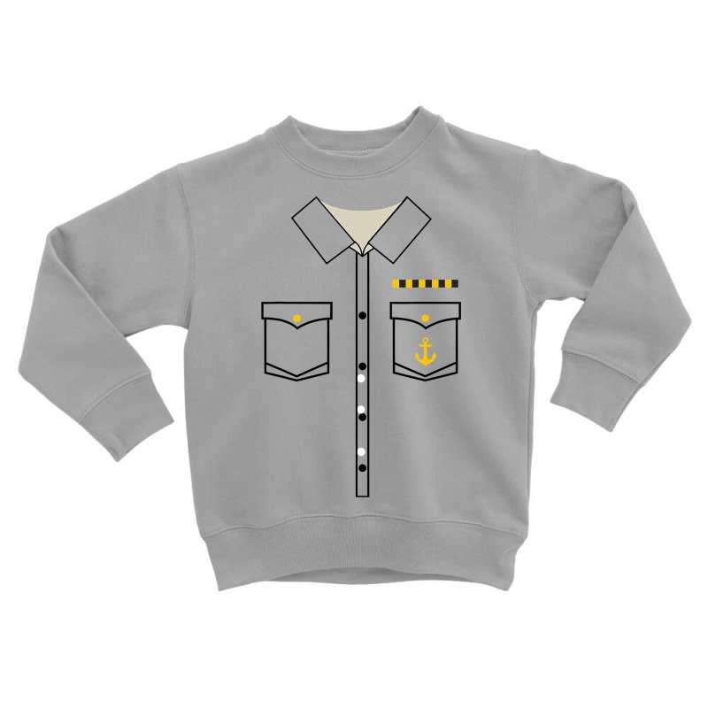 Boat Captain Uniform Costume T Shirt  Halloween Shirt Toddler Sweatshirt by WZ90 | Artistshot