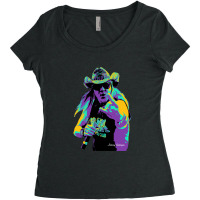 Johnny Solinger - Essential Popart Style Tributte Johnny Solinger Women's Triblend Scoop T-shirt | Artistshot