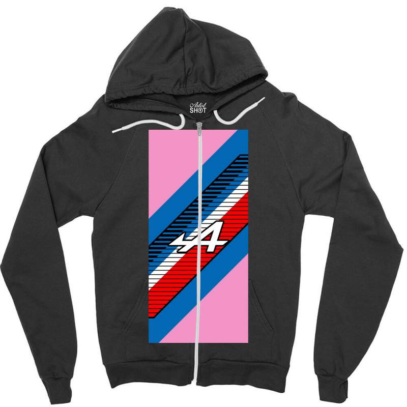 Alpinef1team2022pinkliveryillustration Zipper Hoodie | Artistshot