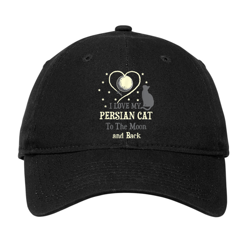 I Love My Persian Cat To Moon Cat Lover Funny Kitten Adjustable Cap | Artistshot