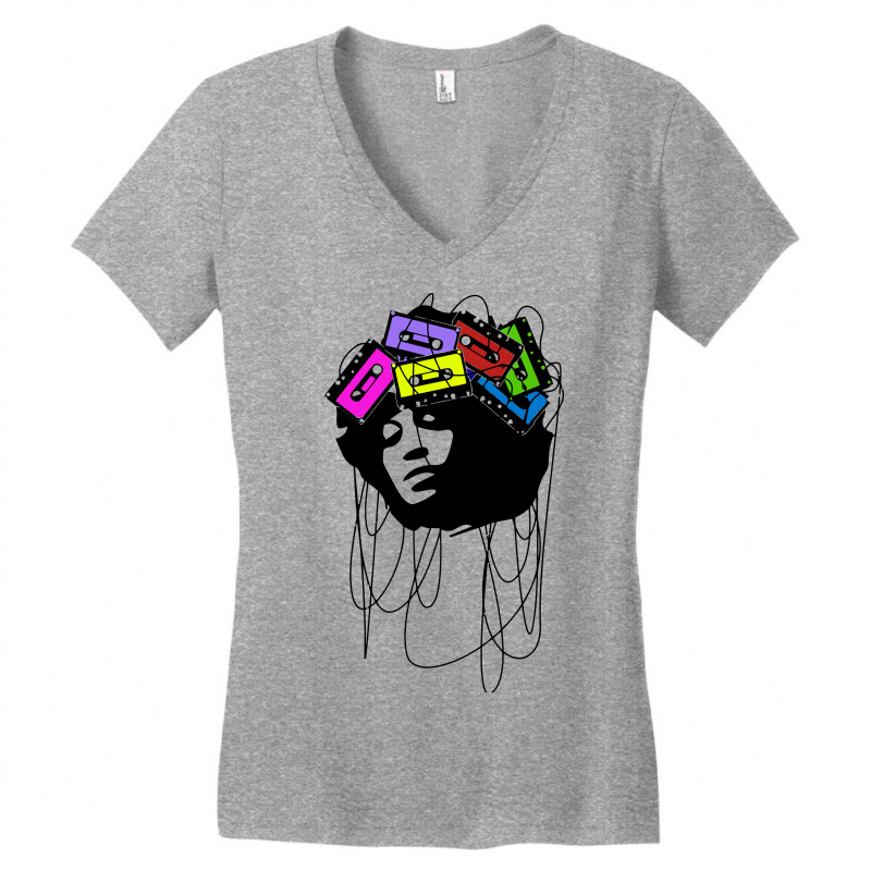 Cassette Music Head Colored Women's V-neck T-shirt | Artistshot