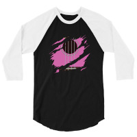 Ripped Ukulele Pink Color 3/4 Sleeve Shirt | Artistshot