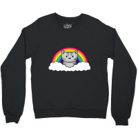 Rainbow Kitty Crewneck Sweatshirt | Artistshot