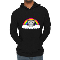 Rainbow Kitty Lightweight Hoodie | Artistshot