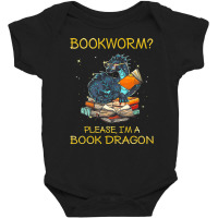 Bookworm Please I'm A Book Dragon Baby Bodysuit | Artistshot