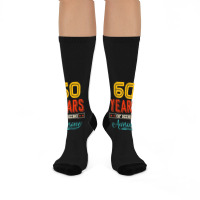 60 Year Of Being Awesome 60th Birthday Bday Family Party Crew Socks | Artistshot