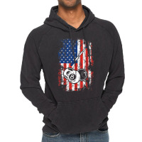 Billiards American Flag Cue Pool Balls Billiard Player Vintage Hoodie | Artistshot