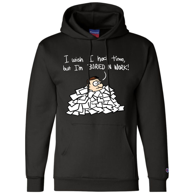 Toon Revue - Buried In Work Champion Hoodie by atereabag | Artistshot