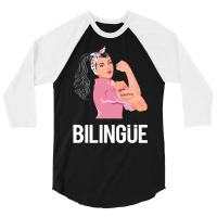 Maestra Bilingue Bilingual Spanish Teacher Long Sleeve T Shirt 3/4 Sleeve Shirt | Artistshot