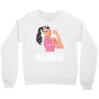 Maestra Bilingue Bilingual Spanish Teacher Long Sleeve T Shirt Crewneck Sweatshirt | Artistshot