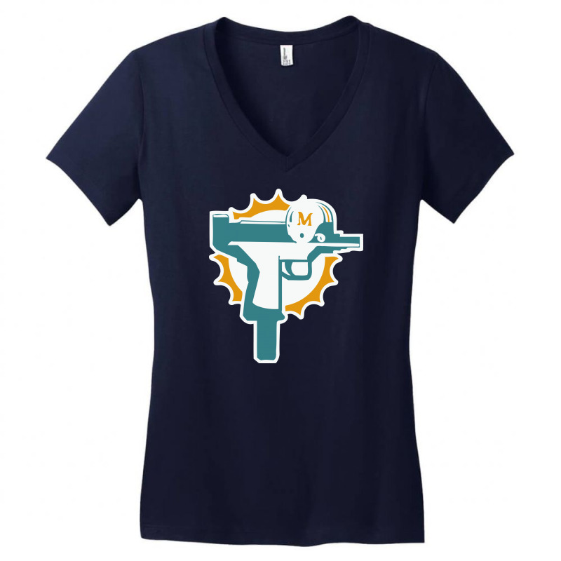 Custom Miami Dolphins Uzi Gun T Shirt Football Jersey Funny Ryan