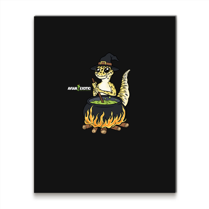 Witchy Leopard Gecko Metal Print Vertical | Artistshot