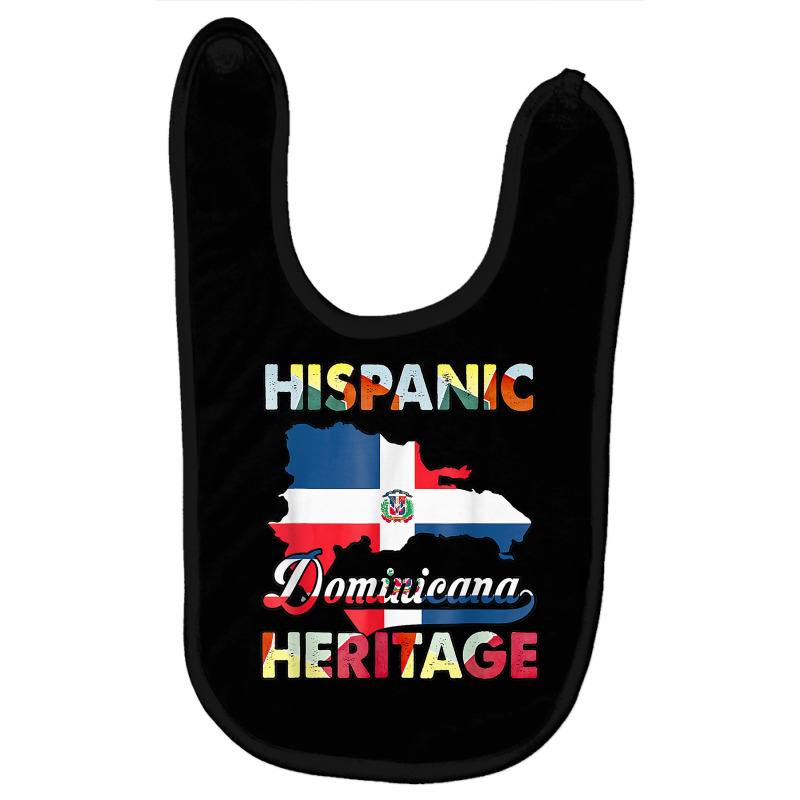 Hispanic Heritage Month Dominican Republic T Shirt Baby Bibs by cm-arts | Artistshot